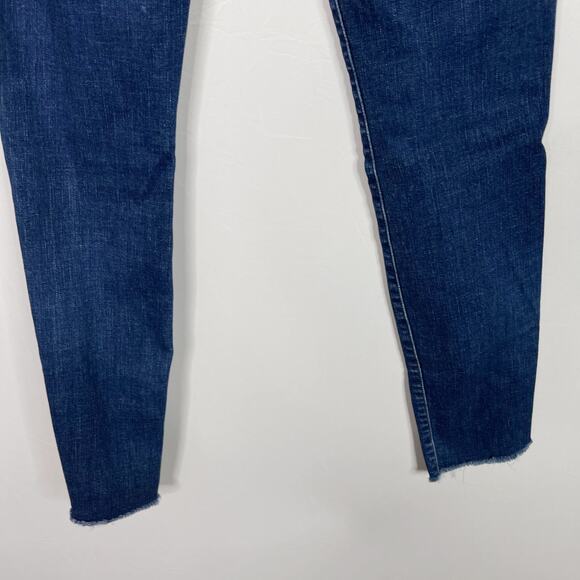 Frame Denim Size 26 Le Skinny De Jeanne Tulip Hem in York Wash Cotton Stretch - Picture 7 of 12